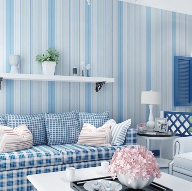  Wallpaper  Dinding Biru Putih Kamar Warna Biru Tosca 