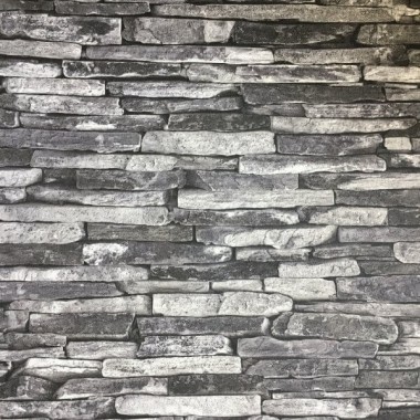 Slate Faux Brick Wallpaper Grey - Stone Slate Grey - 600x600 - Download 