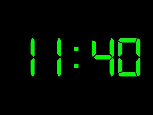 Glowing Green Digits On This Digital Clock Desktop - Desktop Digital ...