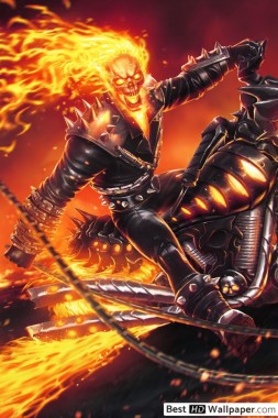 Ghost Rider Blue Flaming Skull - 712x982 - Download HD Wallpaper ...