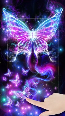 Download Neon Butterfly Live Wallpapers Download Butterfly 3d Wallpaper Download 320x480 Download Hd Wallpaper Wallpapertip