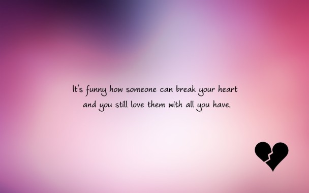 Broken Heart Hd Images With Quote One Side Love Quotes Instagram 1280x800 Download Hd Wallpaper Wallpapertip