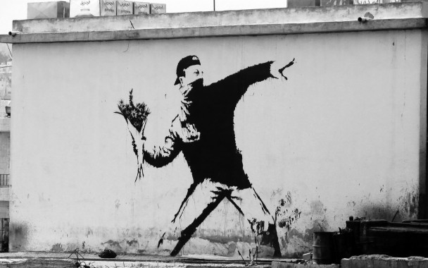 Banksy Street Art Wallpaper Hq Wallpaper Banksy Girls With Soldier 19x1080 Download Hd Wallpaper Wallpapertip
