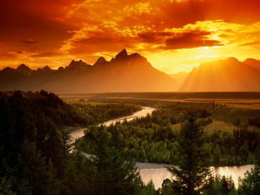 Grand Teton Snake River 高精細壁紙 600x450 Wallpapertip