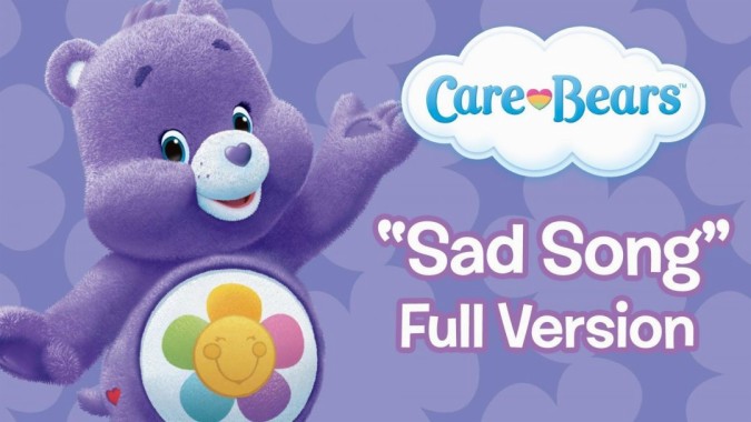 sad blue care bear