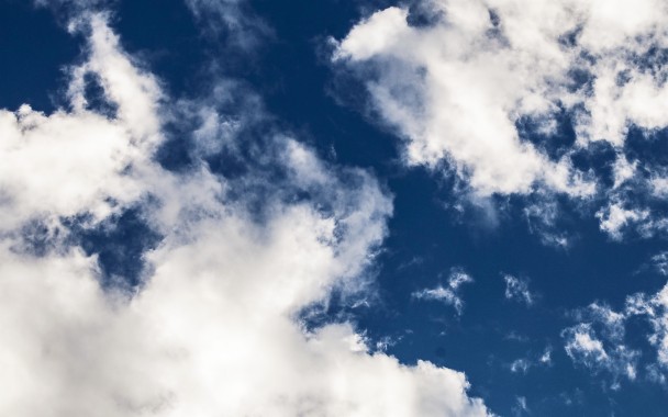 Dark Blue Sky With White Clouds - 2560x1600 - Download HD Wallpaper ...