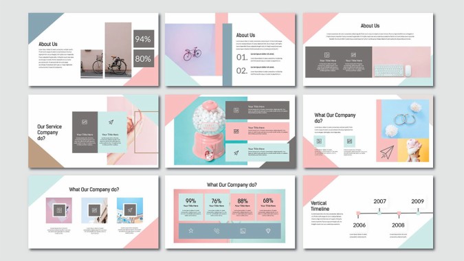 Pink Pastel Free Powerpoint Template Slide - Pastel Powerpoint Template ...