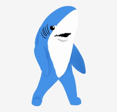 Desktop Wallpaper Drawing Dance - Transparent Left Shark - 820x790 ...