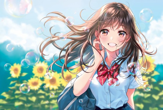 Cute Anime Girl Smiling gambar ke 13