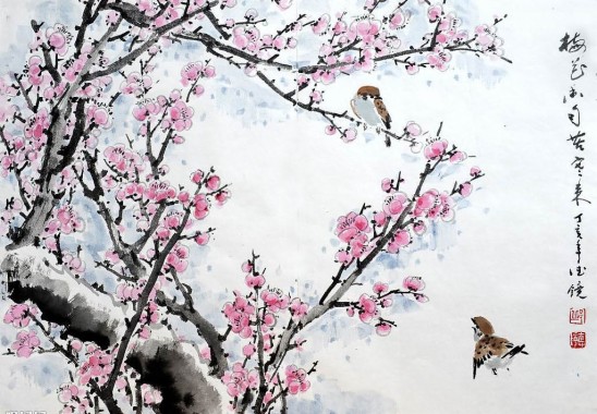 Chinese Art Painting - 4377x2847 - Download HD Wallpaper - WallpaperTip