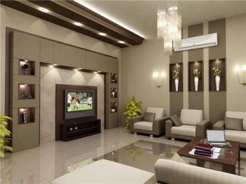 Interior Design For Living Room Tv Unit Adeley Home - Simple Hall ...