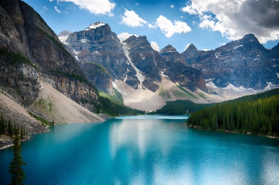 Moraine Lake - 3840x1080 - Download HD Wallpaper - WallpaperTip