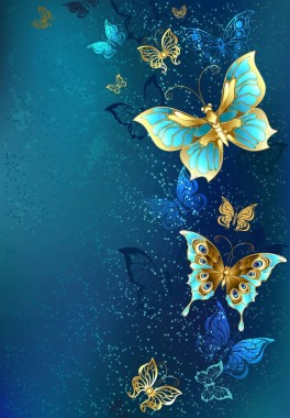 Turquoise Butterfly Background - 855x1227 - Download HD Wallpaper ...