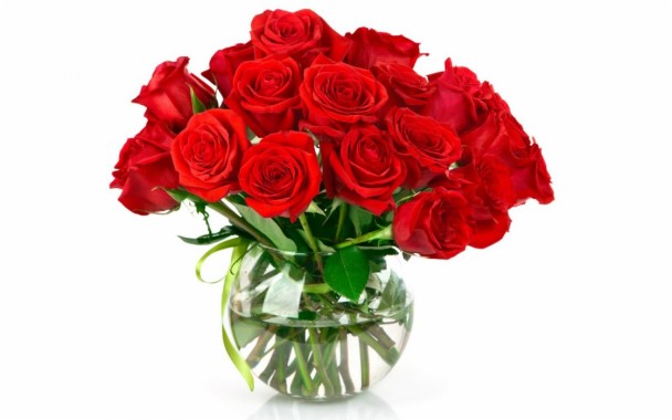 Bouquet Red Roses Pot Water Flowers Wallpaper Telecharger Photo Fleur Rouge 1120x700 Download Hd Wallpaper Wallpapertip