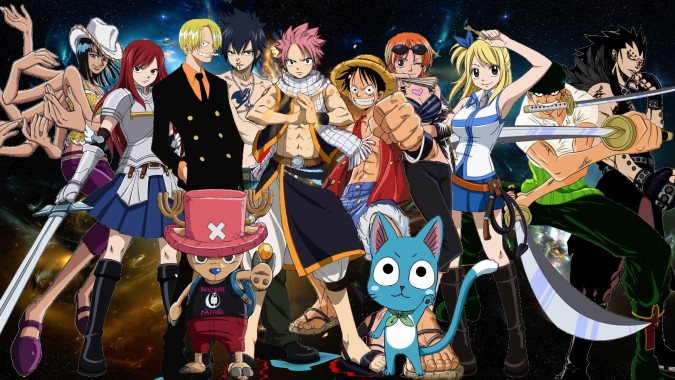 Title Ft Nauto Op Bleach Anime Crossover Naruto Bleach One Piece Fairy Tail 19x1080 Download Hd Wallpaper Wallpapertip