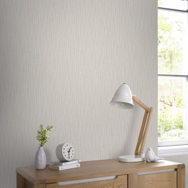 Crown Bergamo Texture Silver/light Cream Wallpaper - Linen - 1000x1000 ...