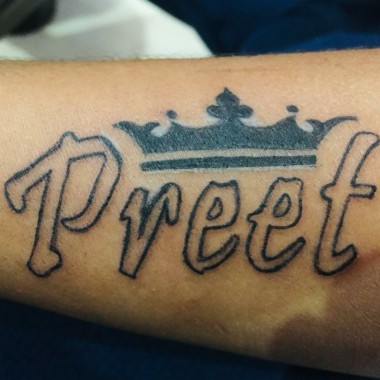 Preet Name Tattoo 1061x1061 Download Hd Wallpaper Wallpapertip