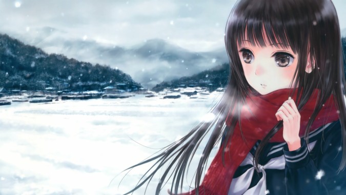 Anime Winter Wallpaper - 2560x1440 - Download HD Wallpaper - WallpaperTip
