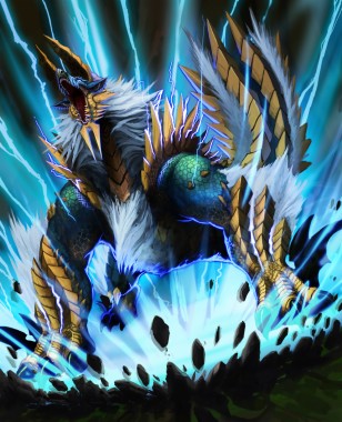 Monster Hunter Zinogre Zinogre - 736x883 - Download HD Wallpaper ...