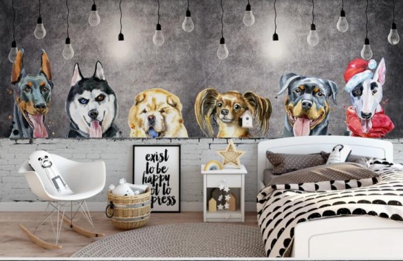 Dog Wallpaper For Walls - 922x597 - Download HD Wallpaper - WallpaperTip