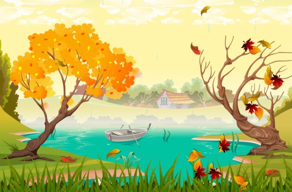Anime, Autumn, Scenery, Sunset, 4k, 3840x2160, - Anime Backgrounds ...