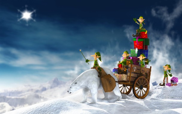 Christmas Wallpaper Elves - 1600x1000 - Download HD Wallpaper ...