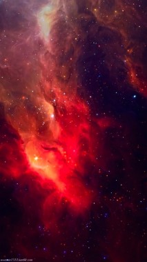 Aesthetic Red Galaxy Background 421x750 Download Hd Wallpaper