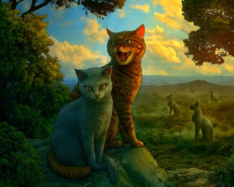 Beautiful Fantasy Cat Art - 768x614 - Download HD Wallpaper - WallpaperTip