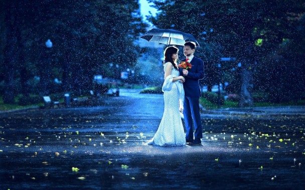 Love Couple Rain Wallpaper - Rain Couple Pic Hd - 1920x1080 - Download ...