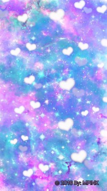 Cute Galaxy Heart Background 500x889 Download Hd Wallpaper