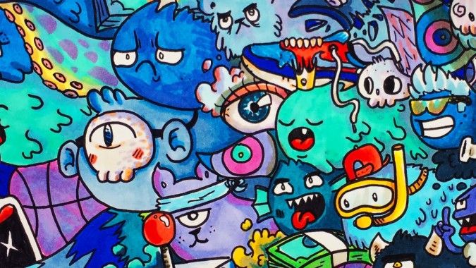 doodle art faces vexx 1280x720 download hd wallpaper wallpapertip doodle art faces vexx 1280x720