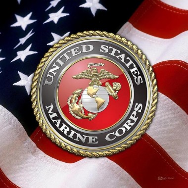 Marines Flag - 640x640 - Download Hd Wallpaper - Wallpapertip