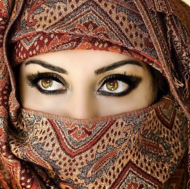 Beautiful Eyes In Niqab 600x595 Download Hd Wallpaper