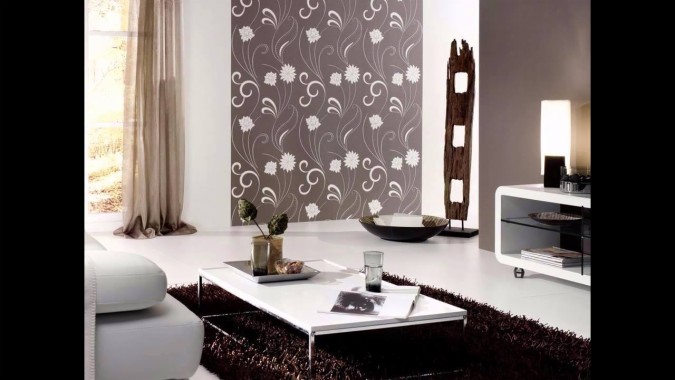 Elegan Ide Desain Wallpaper  Dinding Ruang  Tamu  Minimalis  Ruang  Tamu  Mewah  Minimalis  1008x600 