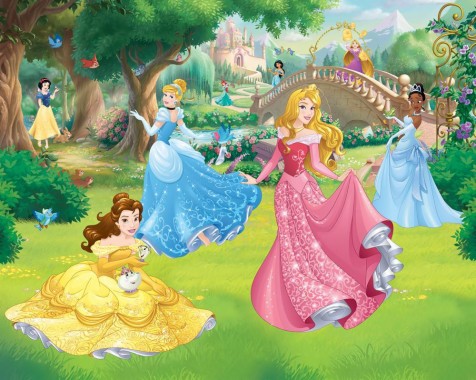 Disney Princess Bedroom Mural - 1000x798 - Download HD Wallpaper ...
