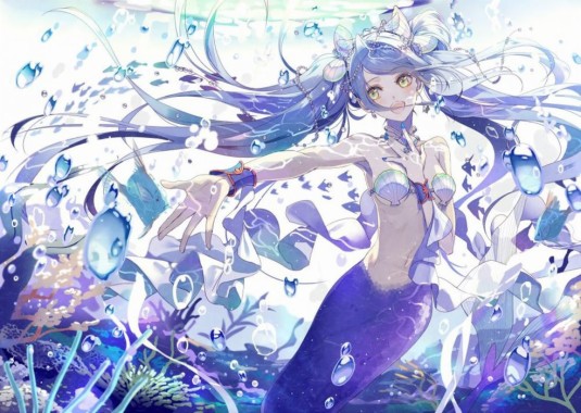 anime mermaid wallpaper 33622 hd wallpapers background