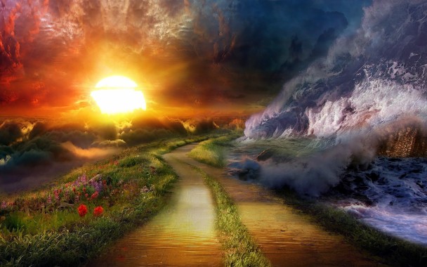 Fantasy Widescreen Wallpaper - Full Hd Sun Background - 1920x1200 ...