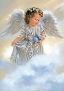 Baby Heaven Cute Angel - 497x700 - Download HD Wallpaper - WallpaperTip