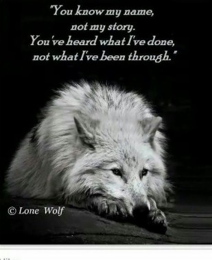 Sad Lone Wolf Quotes - 450x553 - Download HD Wallpaper - WallpaperTip