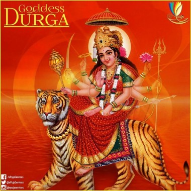 Durga Maa With Tiger - 736x736 - Download HD Wallpaper - WallpaperTip