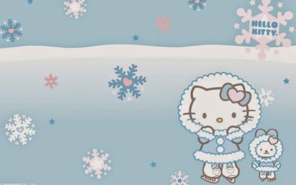 Gambar Wallpaper  Hello Kitty Salju Hd  Lucu  Hello Kitty 