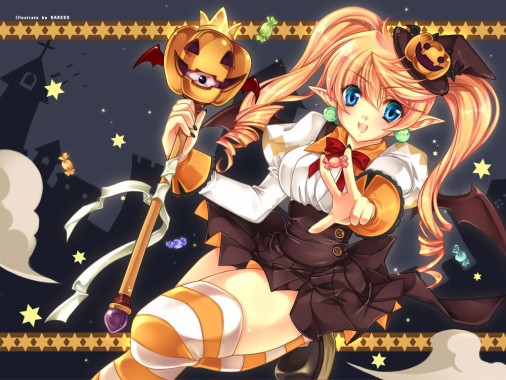 cute anime halloween  1024x768  download hd wallpaper