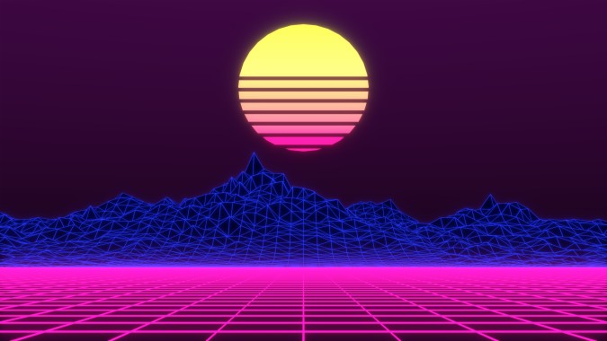 Outrun Background - 2560x1440 - Download HD Wallpaper - WallpaperTip