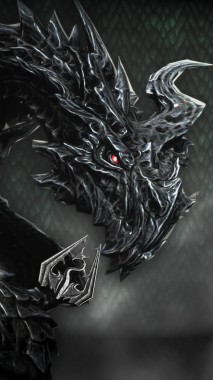 Alduin Skyrim Wallpaper Phone 900x1600 Download Hd Wallpaper Wallpapertip