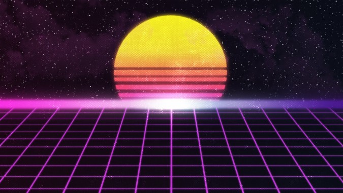 New Retro Wave Sunset - 1920x1080 - Download HD Wallpaper - WallpaperTip