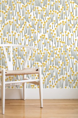 Yellow Removable Wallpaper - Motif - 766x1154 - Download HD Wallpaper