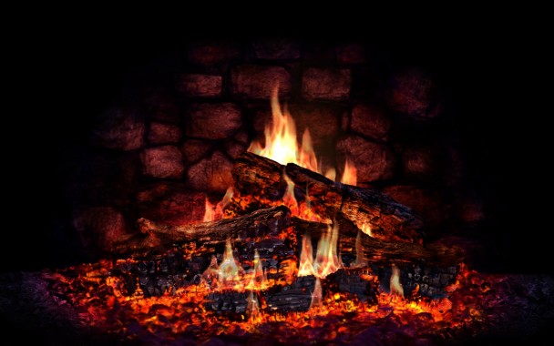 Mlewallpaperscom Logs In The Fireplace - Fireplace Live Wallpaper ...