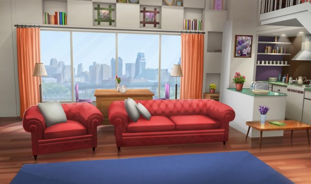 Anime Room, Kitchen, Inside The Building, Kotatsu, - Anime Living Room ...