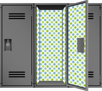 Cool Dot Magnetic Locker Designz Wallpaper Fun Locker - Book Outline