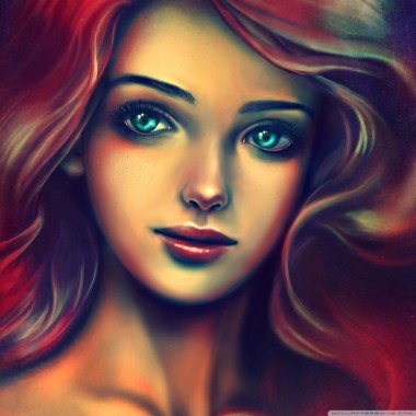 Download Most Beautiful Girl Paintings - WallpaperTip